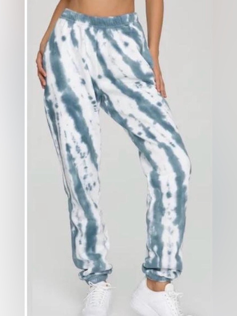 Great American Tie Dye Boyfriend Sweatpants Blue White Size 1